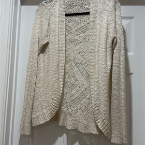Charlotte Russe Cream Knit Cardigan